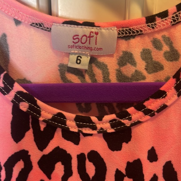 Sofi by soficlothing.com very bright leopard pattern dress. - Picture 2 of 3